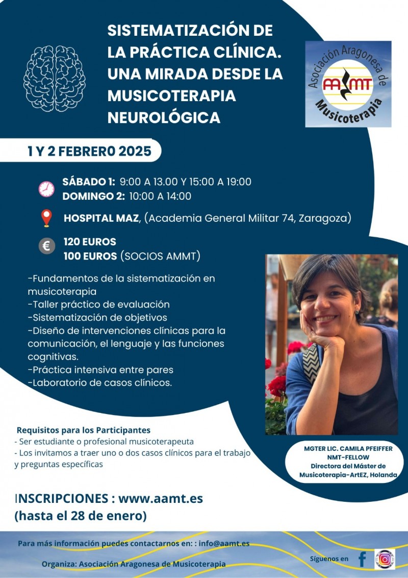 ¡FINALIZADO! 2025-FEBRERO "SISTEMATIZACIÓN DE LA PRÁCTICA CLÍNICA. Una mirada desde la musicoterapia neurológica".